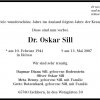 Sill Oskar1941-2007 Todesanzeige